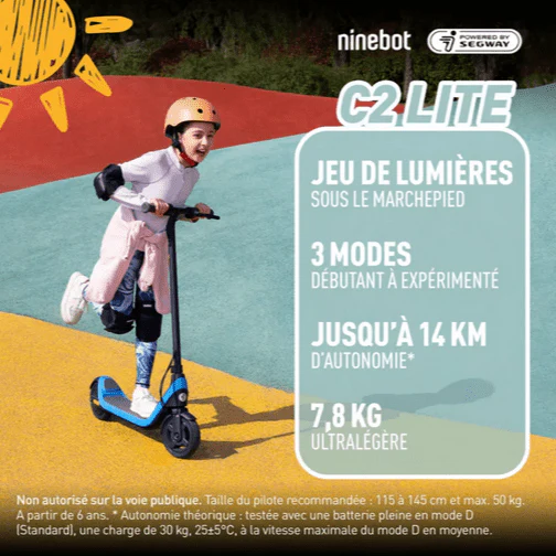 Trottinette électrique Ninebot C2 Lite pour enfant - Image 7