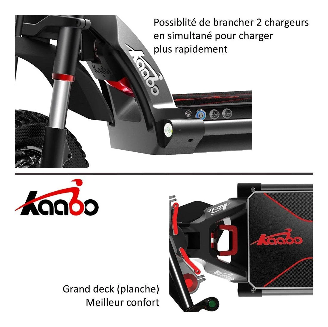 Trottinette Électrique Kaabo Wolf Warrior GT Pro Plus - Image 4